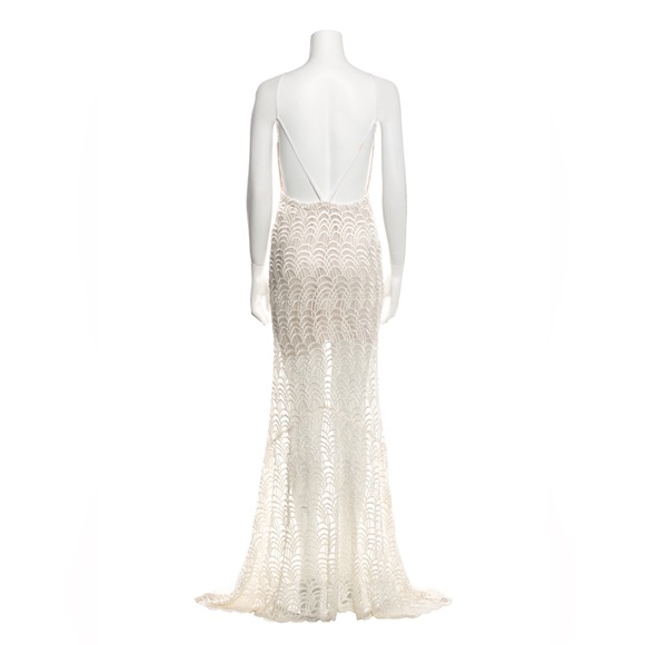 STONE COLD FOX STRAPPY LACE DRESS BRIDAL WEDDING HONEYMOON PHOTOSHOOT BACKLESS - Picture 16 of 16